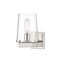Z-Lite Callista 1 Light Vanity, Polished Nickel & Clear 3032-1V-PN - alternate 1